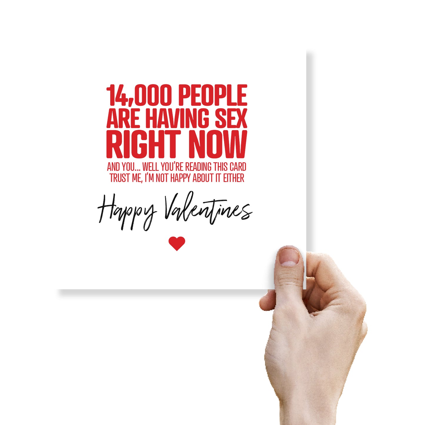 "14,000 People Are Having Sex Right Now (And You're Reading This Card)" Card