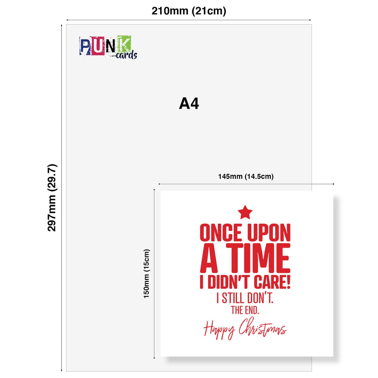 Once Upon a Time I Didn’t Care Christmas Card