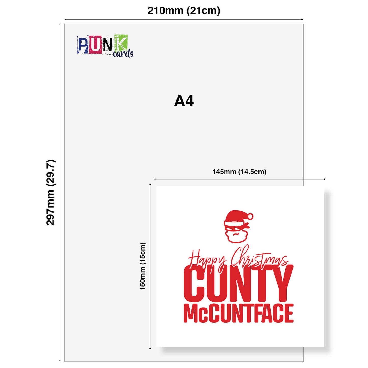 Happy Christmas, Cunty McC*face Christmas Card