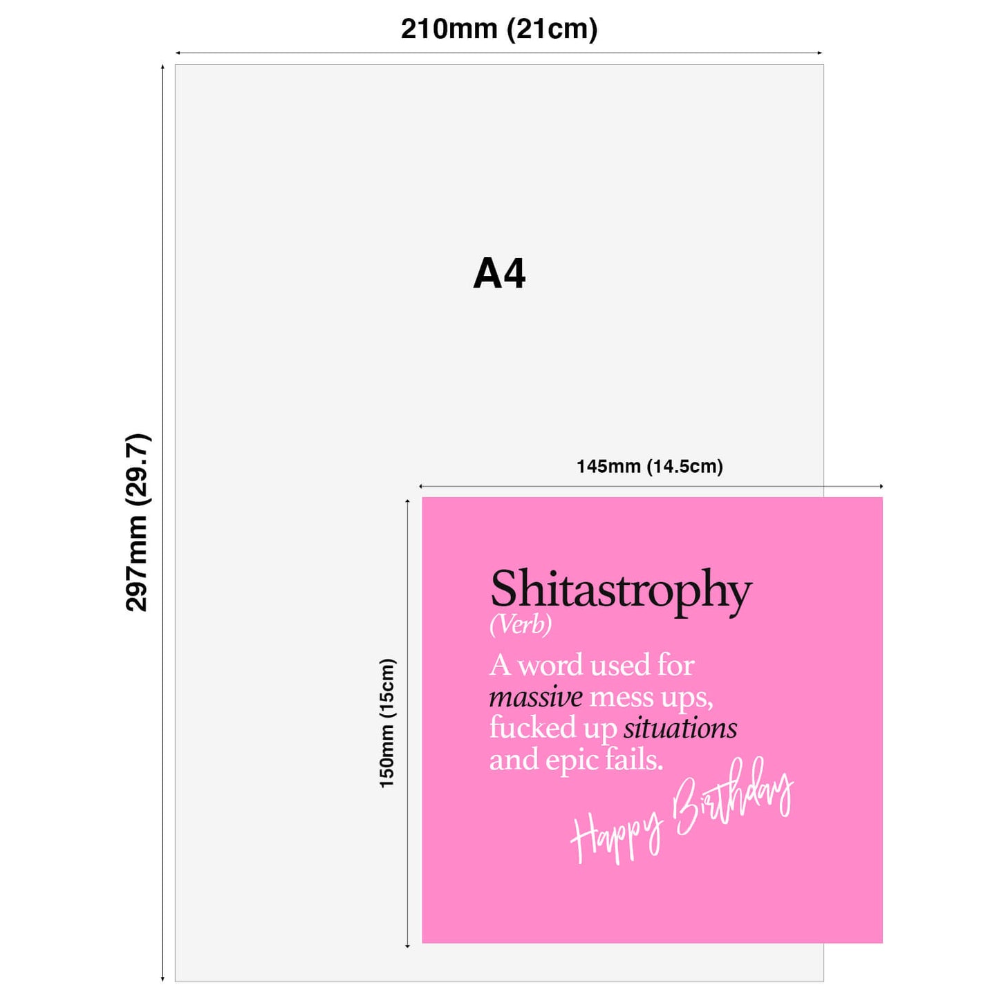 Shitastrophy (Verb) A word used for massive mess ups, fucked up situations and epic fails