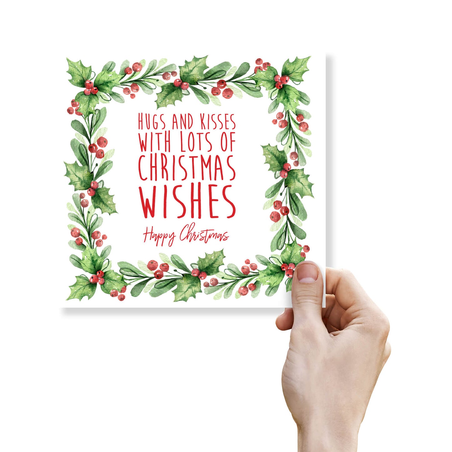 Hugs and Kisses with Lots of Christmas Wishes