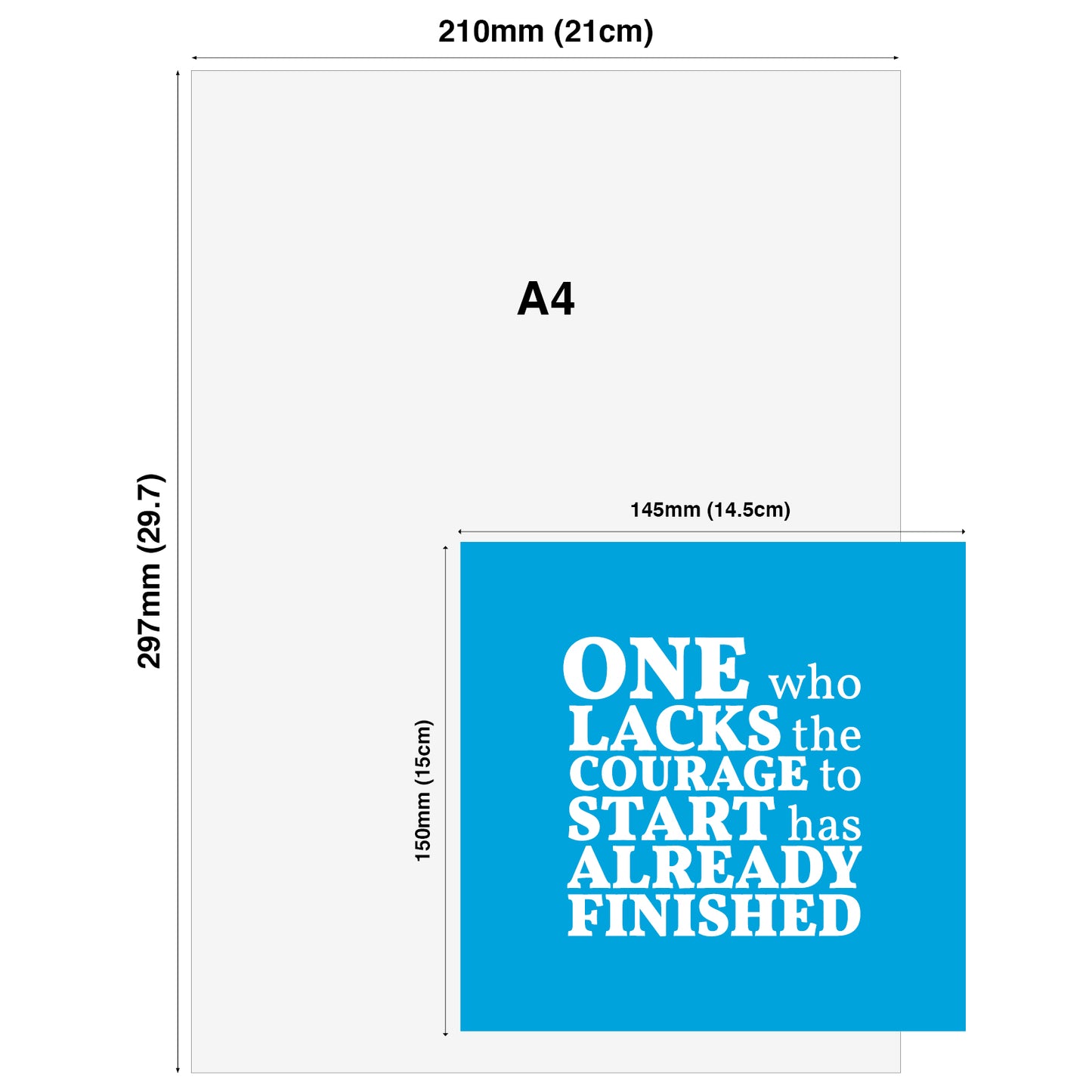 One Who Lacks The Courage To Start Has Already Finished