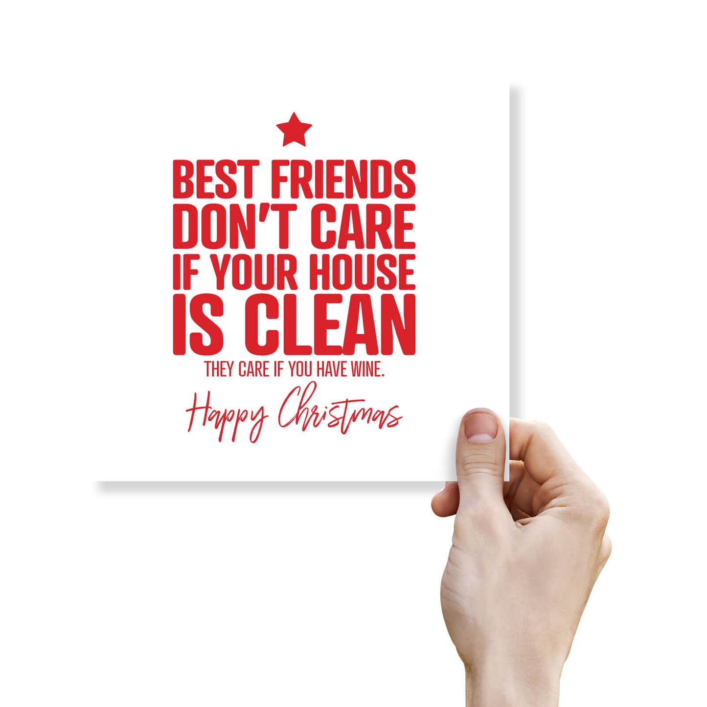 Best Friends & Wine – Funny Christmas Card for BFFs