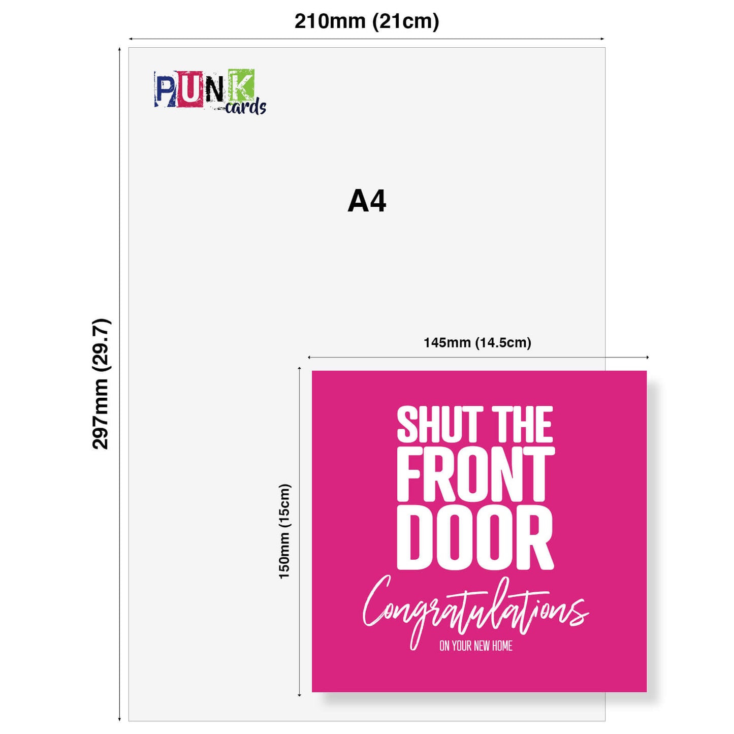 Shut the front door Congratulations on your new home