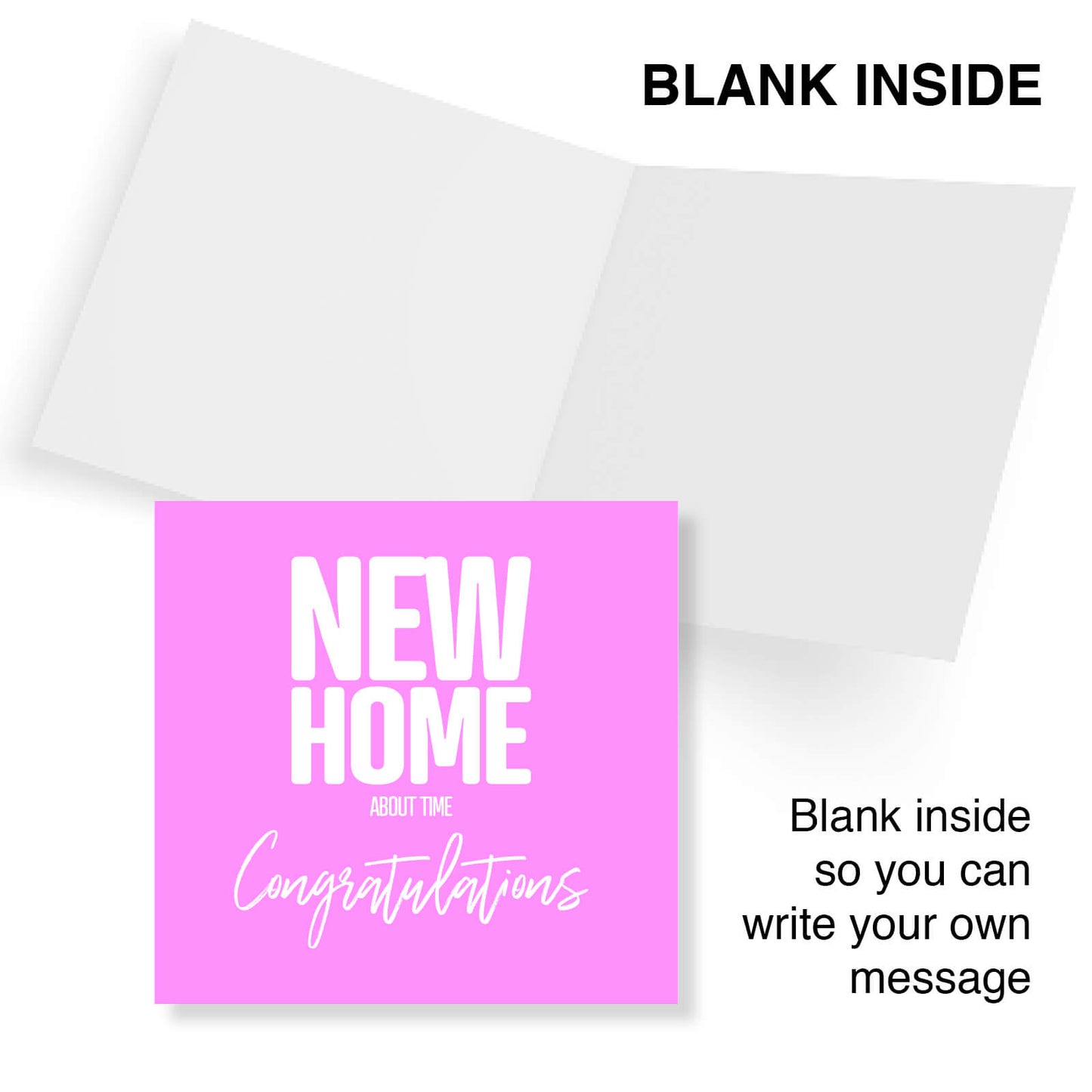 New Home! About Time Congratulations