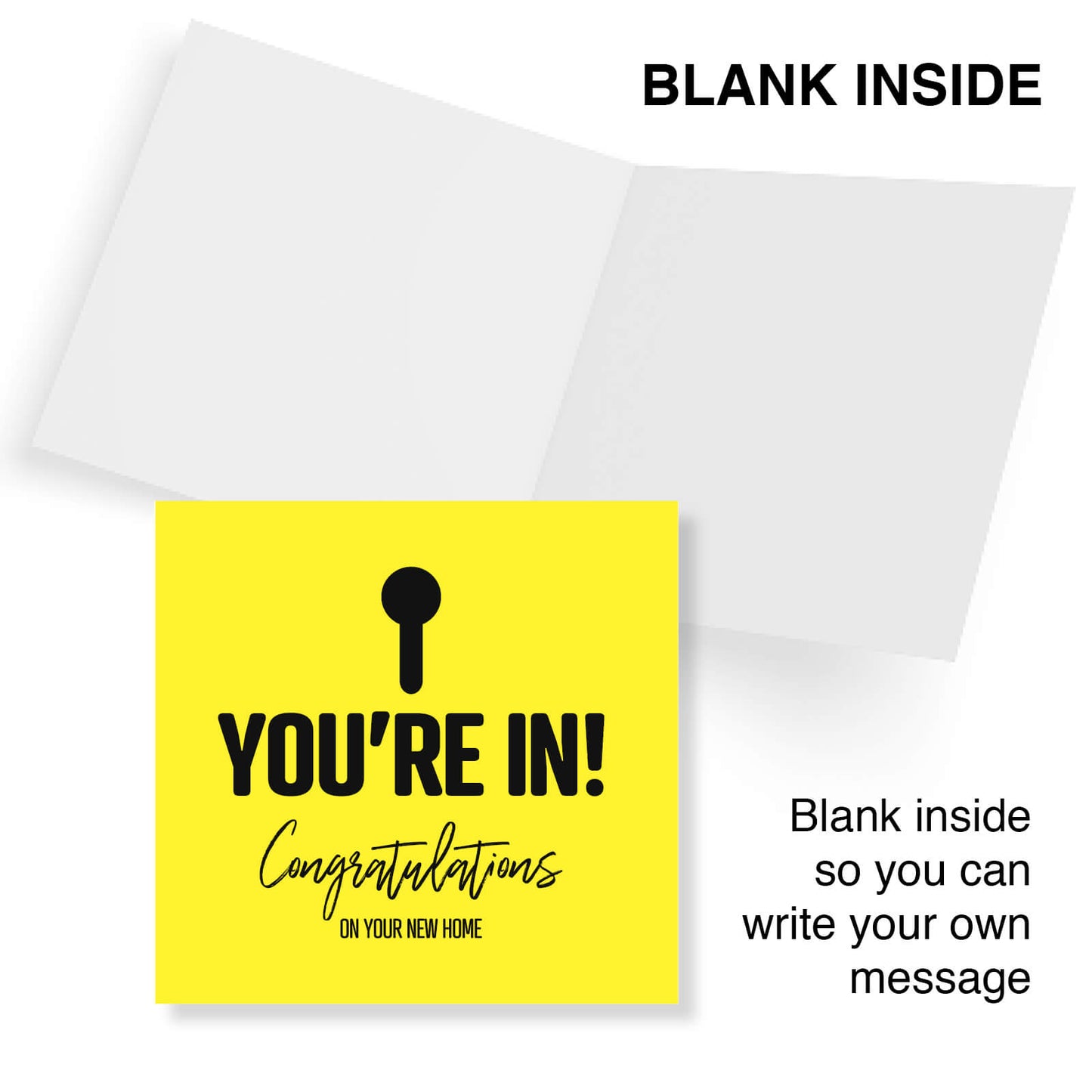 You’re In! Congratulations on your new home