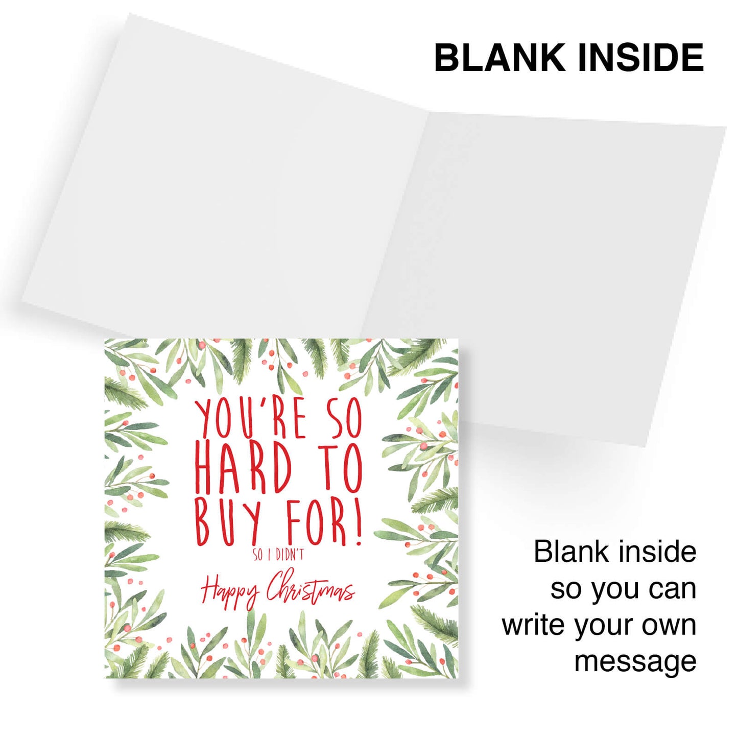 You’re So Hard To Buy For – Christmas Card