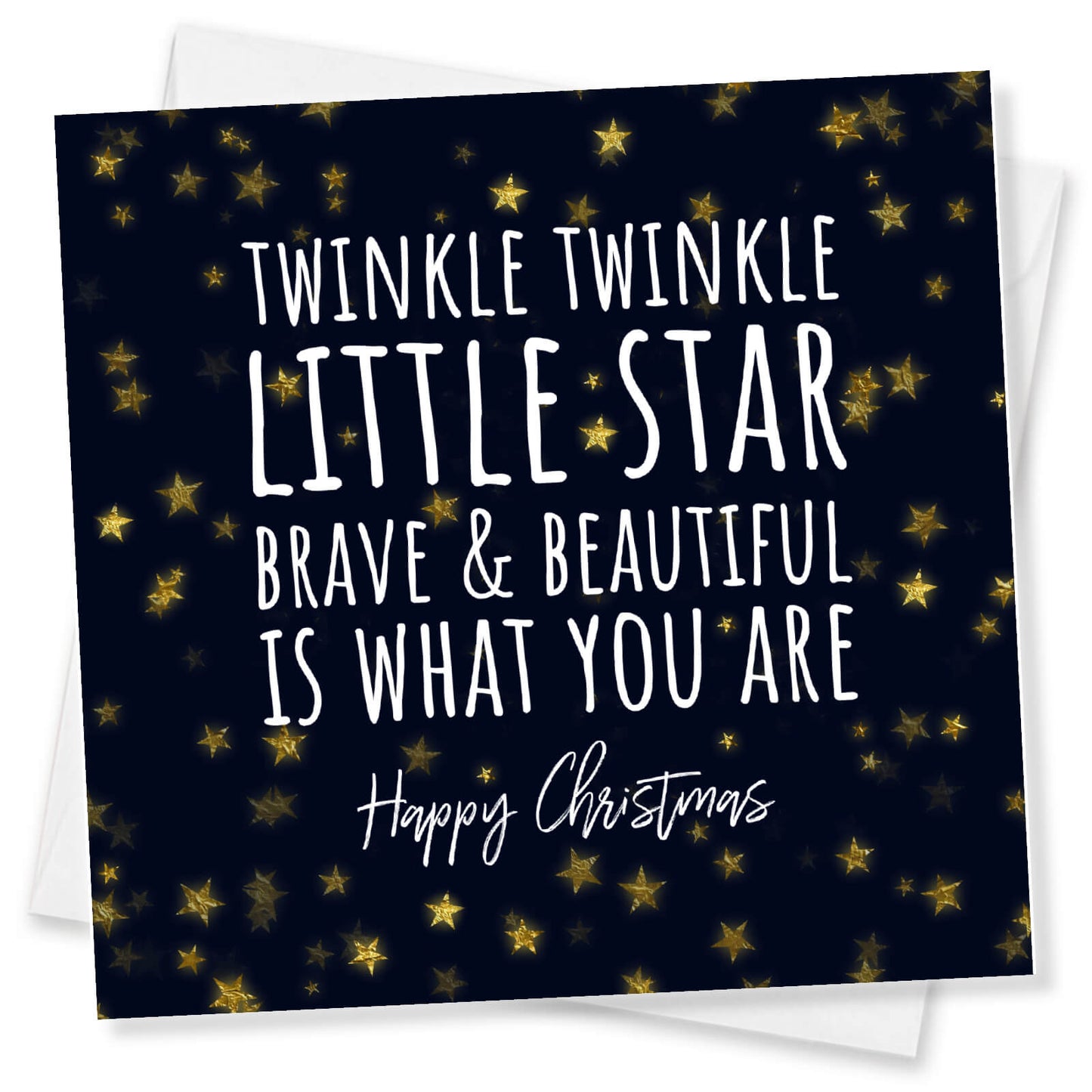 "Twinkle Twinkle Little Star – Brave & Beautiful" - Uplifting Christmas Card