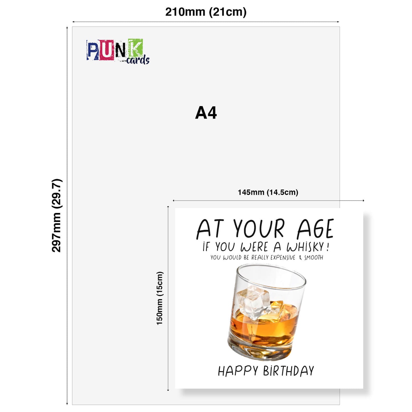 "At Your Age, If You Were Whisky…" Card