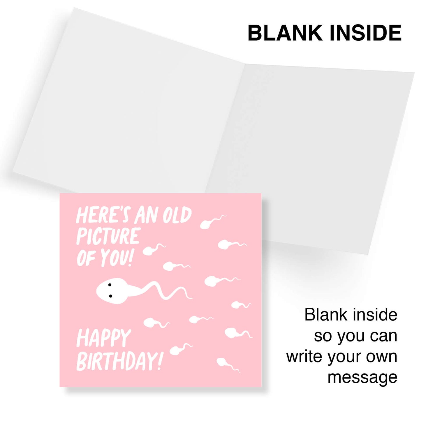 Here’s an Old Picture of You! Sperm Birthday Card