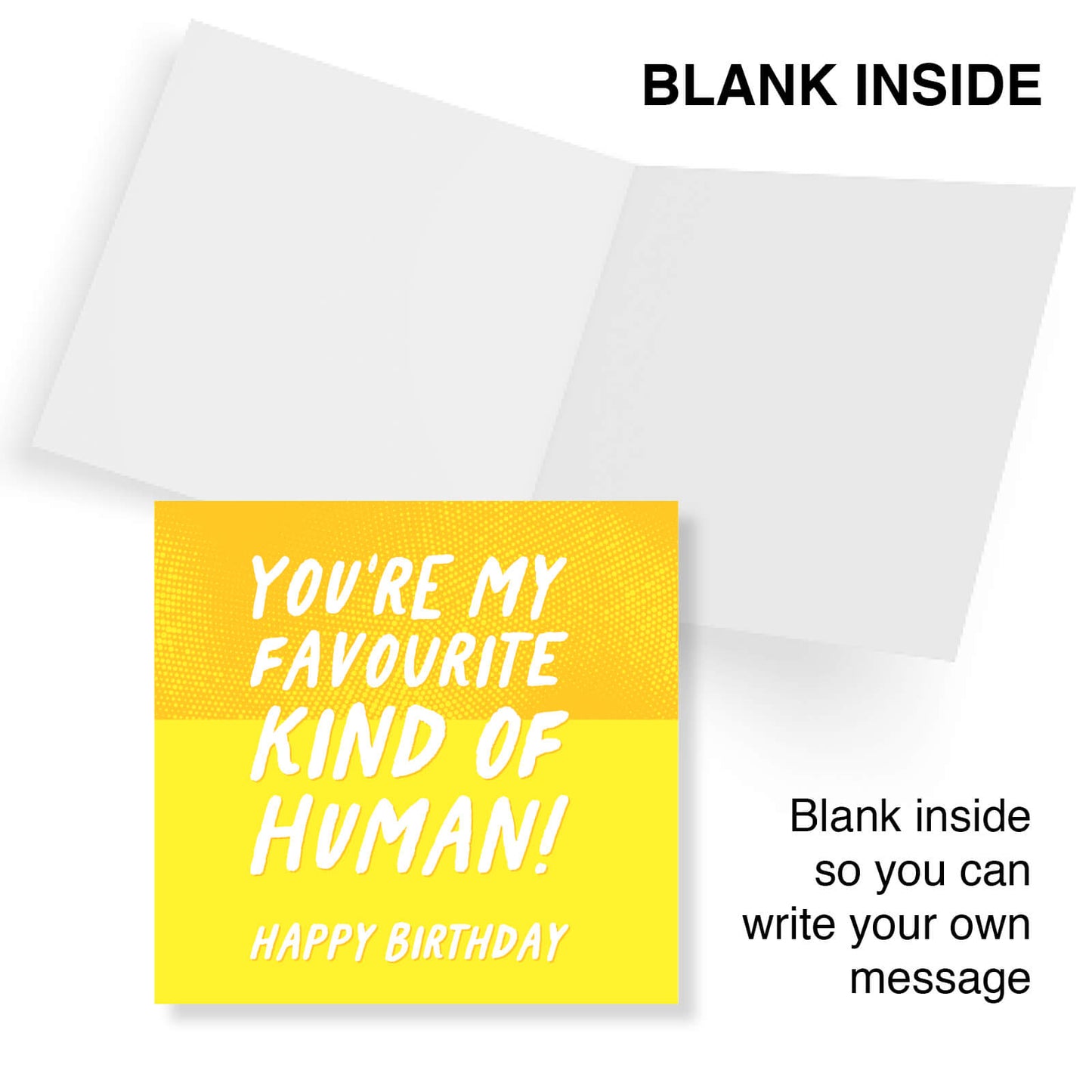 You’re My Favourite Kind of Human (Yellow Comic Style)