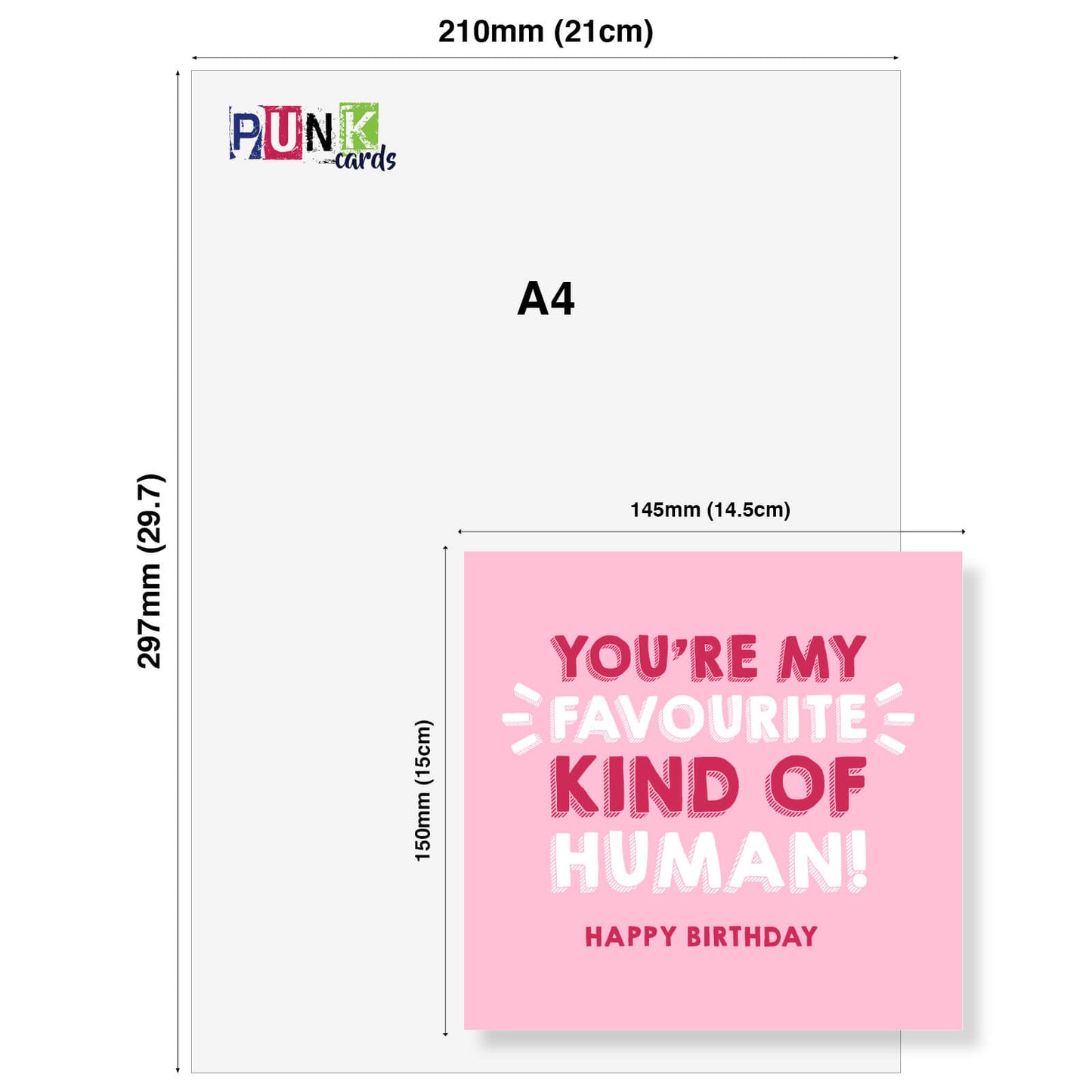 You're My Favourite Kind of Human – Happy Birthday Card