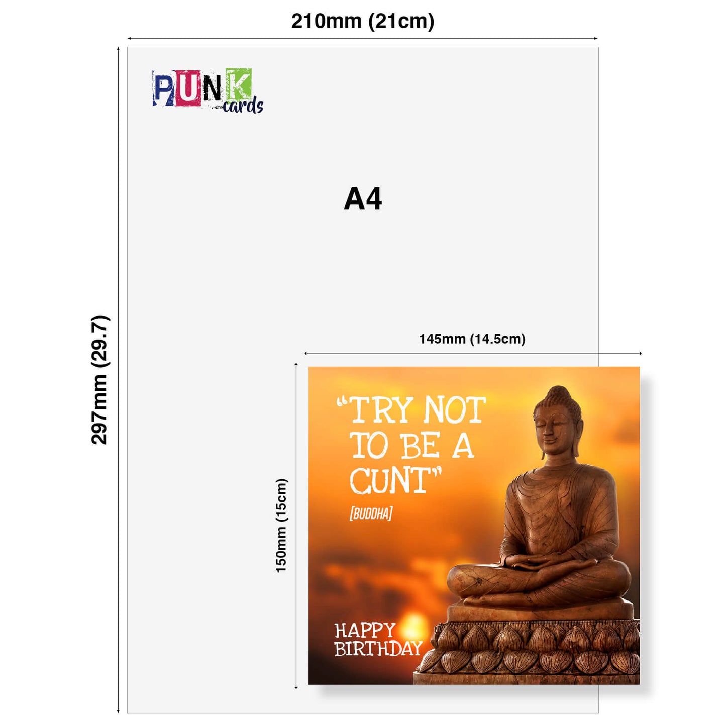 Try Not To Be A Cunt - Buddha