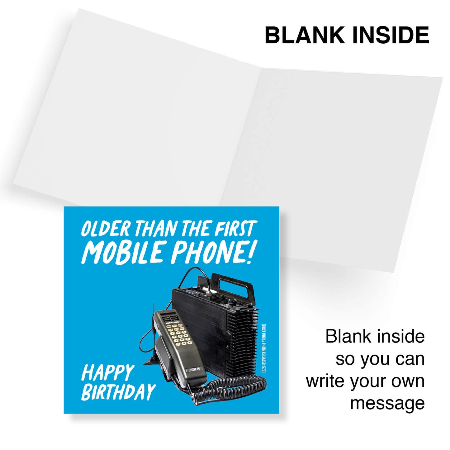 Older Than the First Mobile Phone – Retro Roast Birthday Card