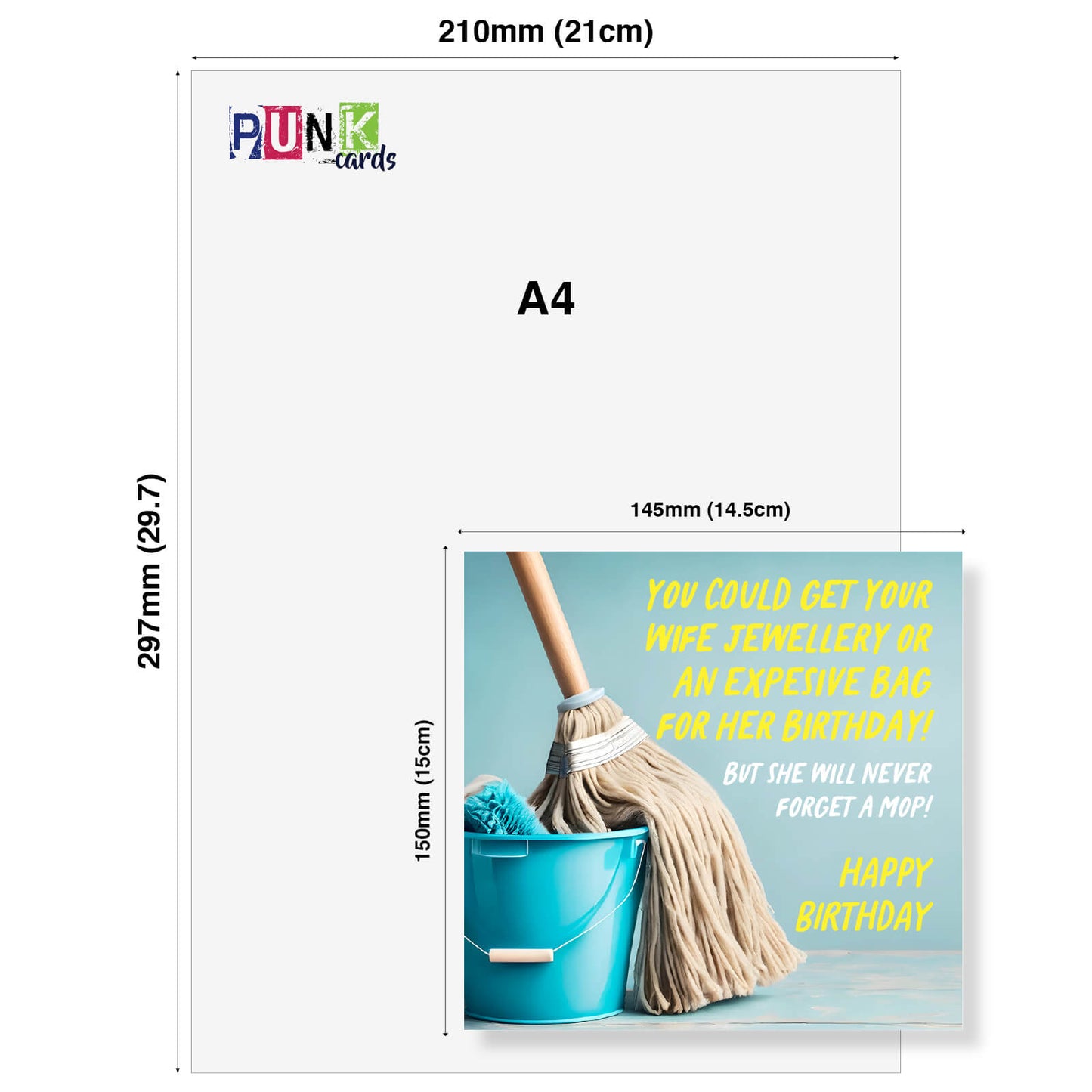 Jewellery or a Mop? – Birthday Card for Wives (Who Won’t See the Funny Side)