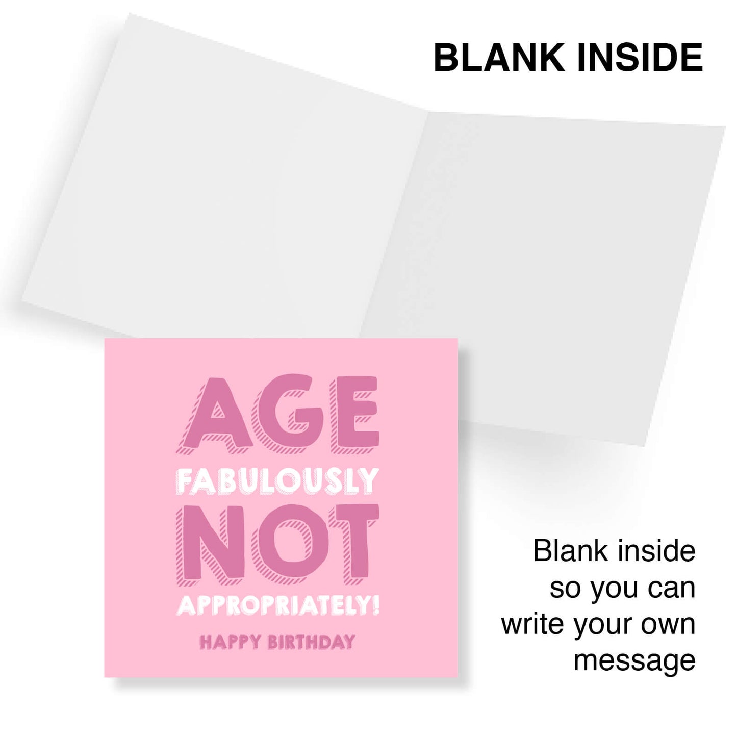 Age Fabulously Not Appropriately Birthday Card