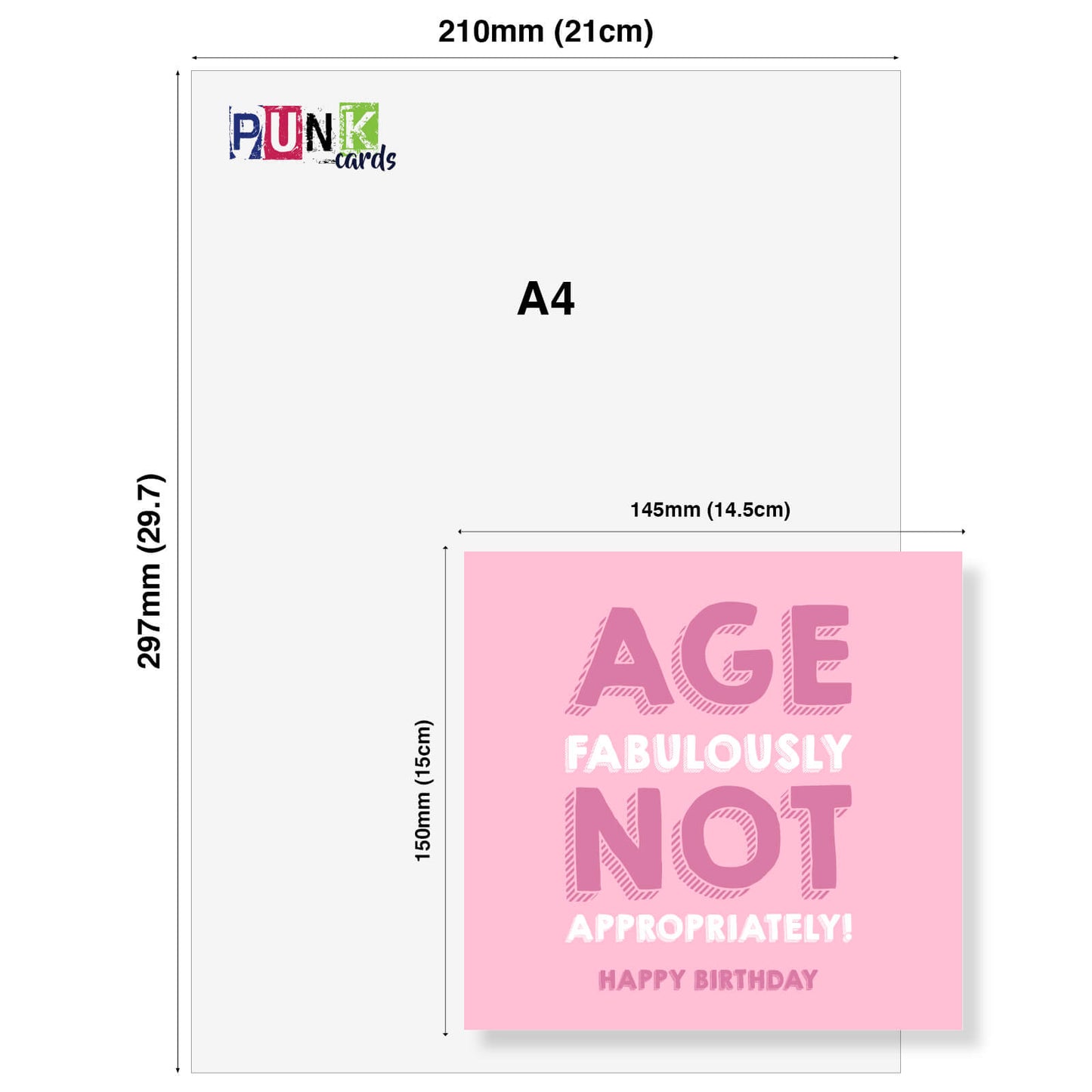 Age Fabulously Not Appropriately Birthday Card