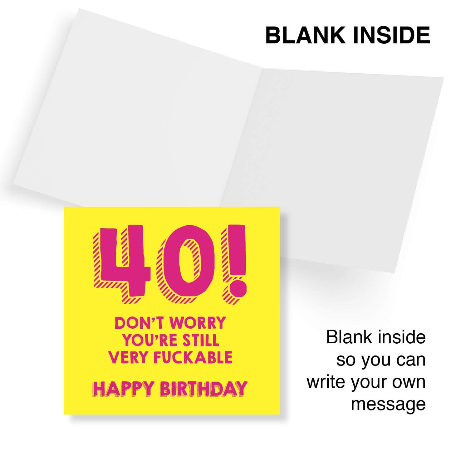 40! Still Very Fuckable Birthday Card