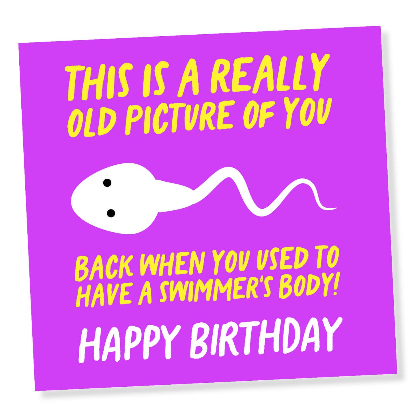Swimmer's Body Birthday Card