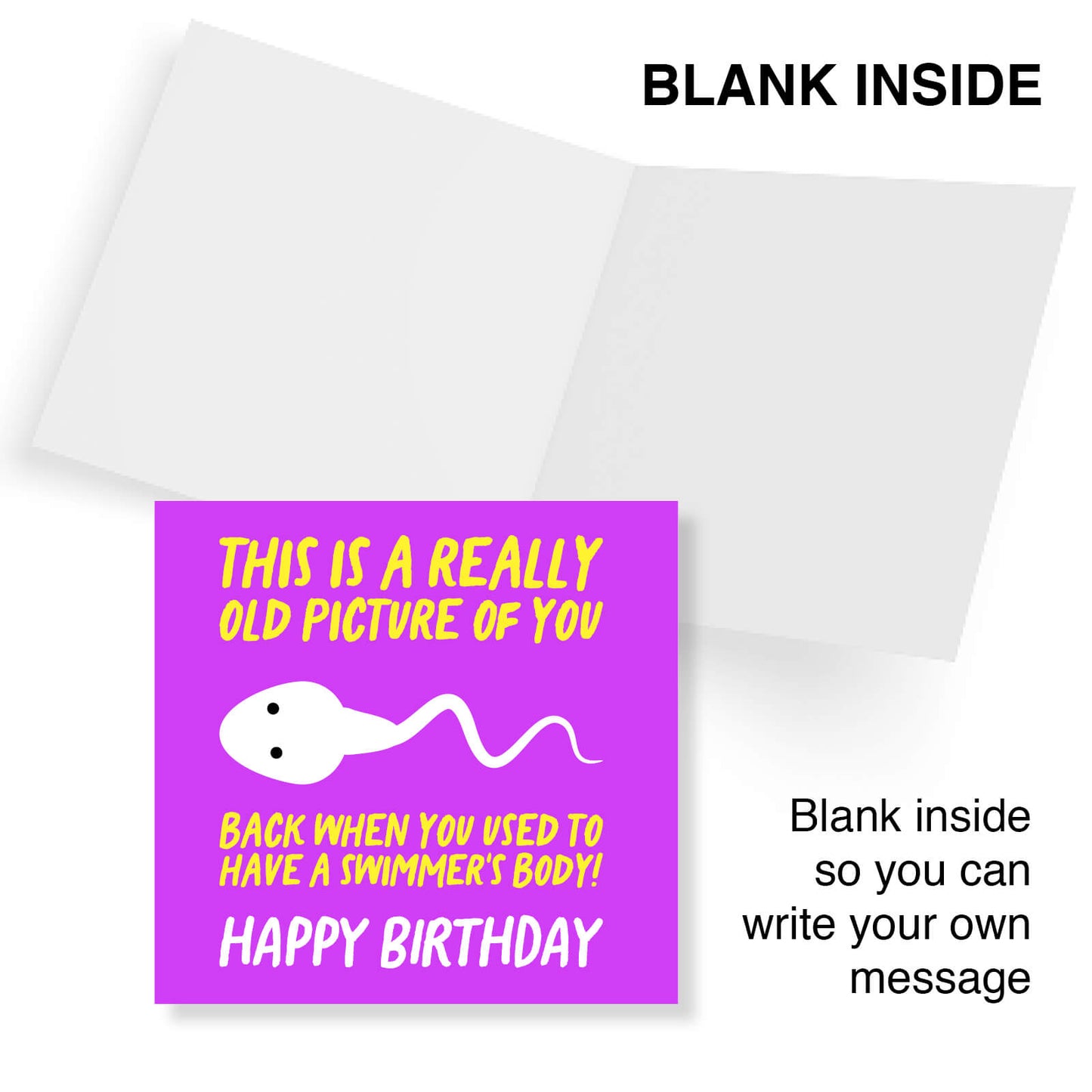 Swimmer's Body Birthday Card