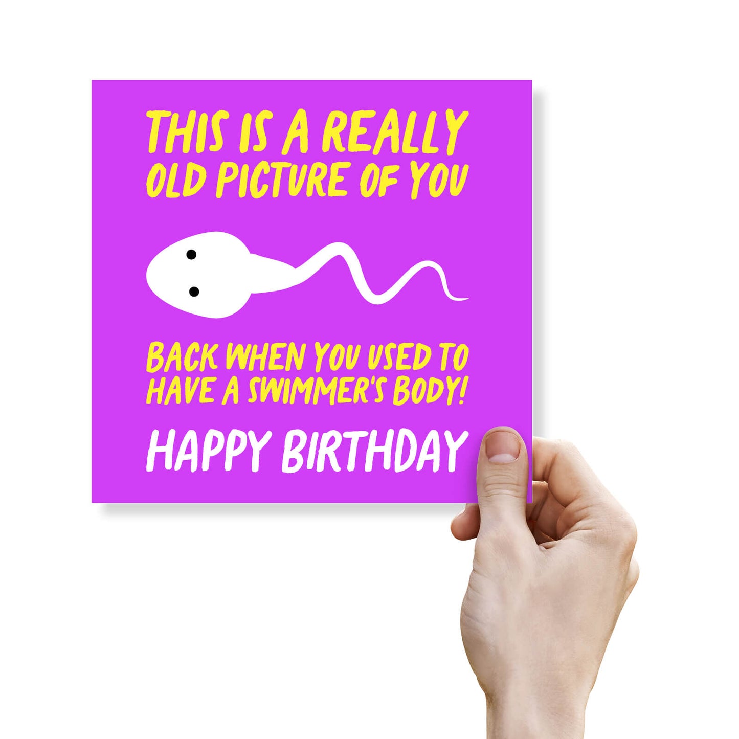Swimmer's Body Birthday Card