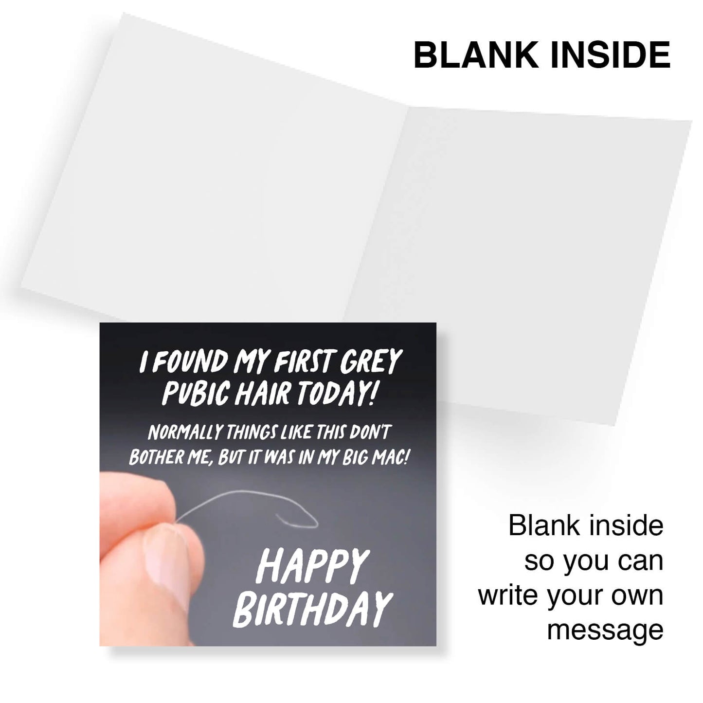 Found My First Grey Pube (In My Big Mac) Card