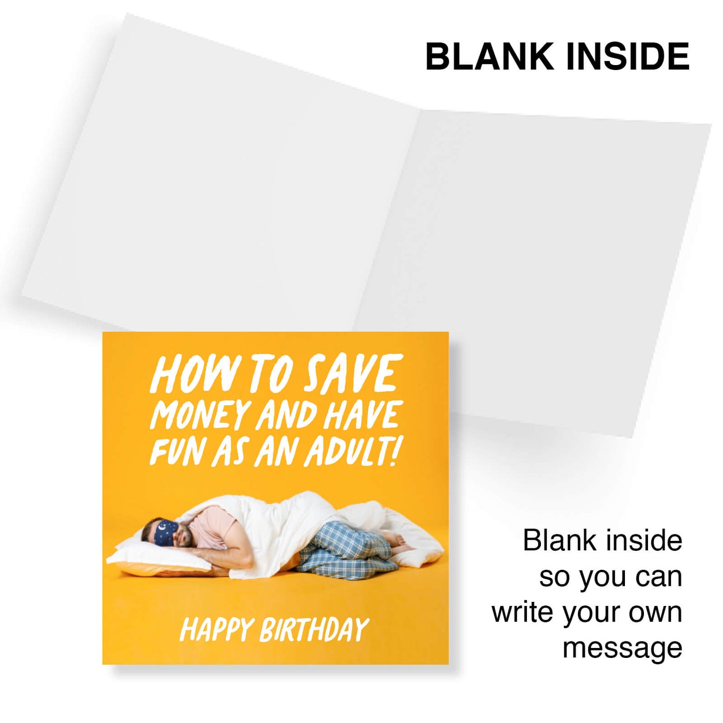 How to Save Money and Have Fun as an Adult Birthday Card