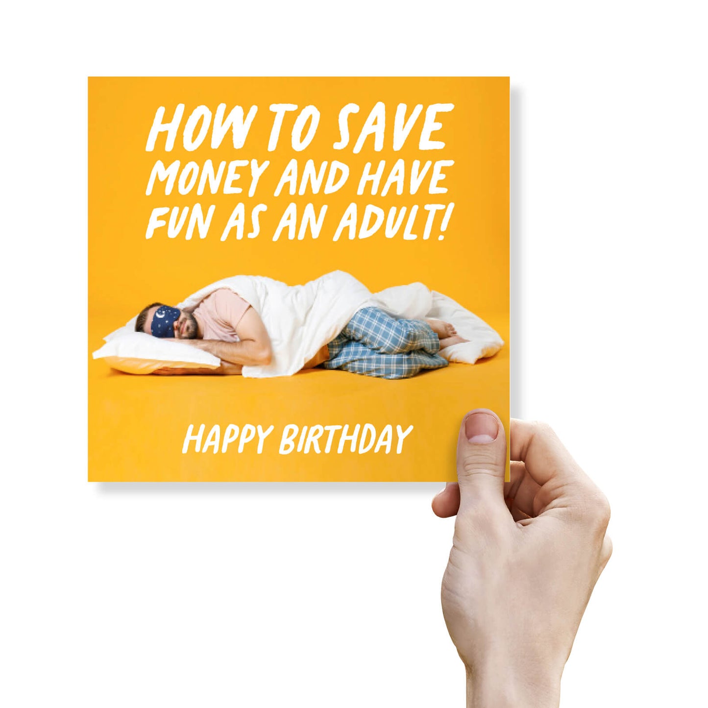 How to Save Money and Have Fun as an Adult Birthday Card