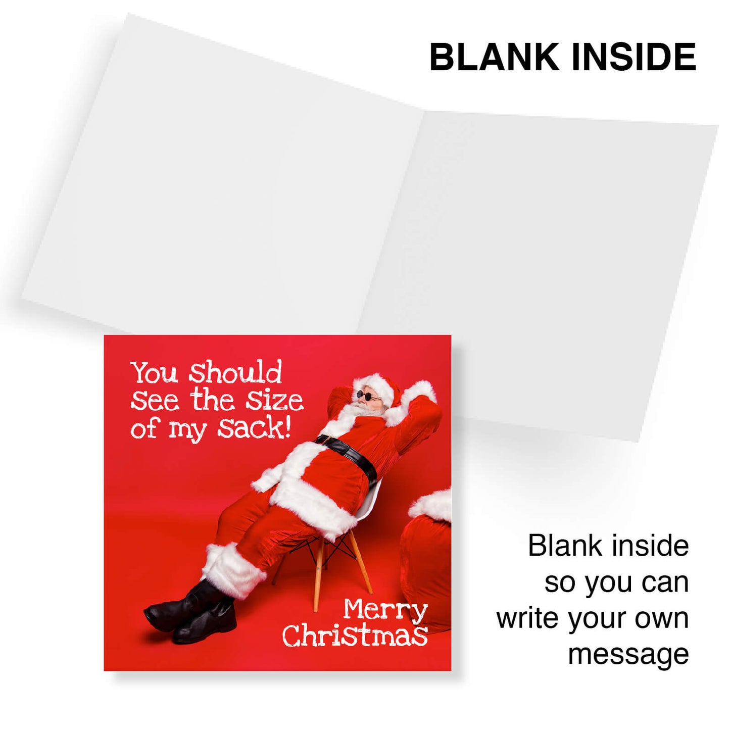 See the Size of My Sack Christmas Card