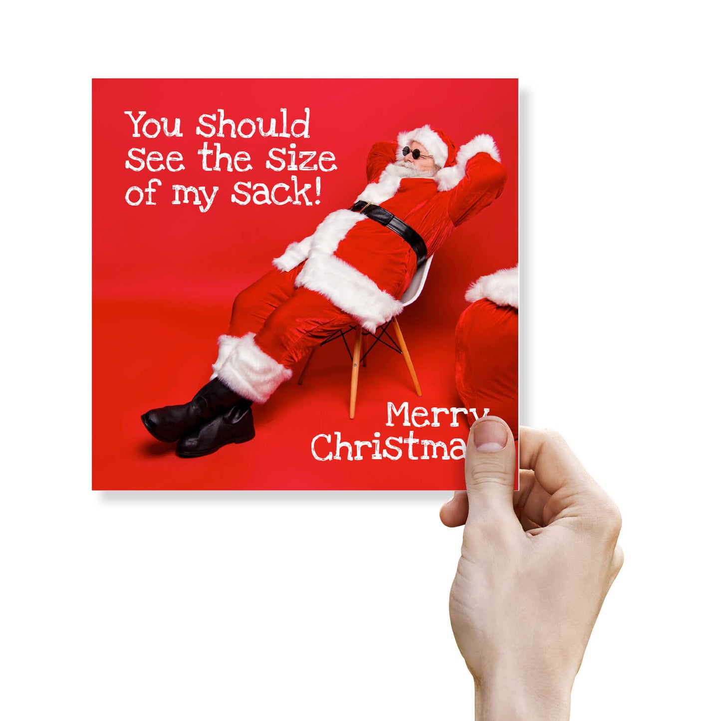 See the Size of My Sack Christmas Card