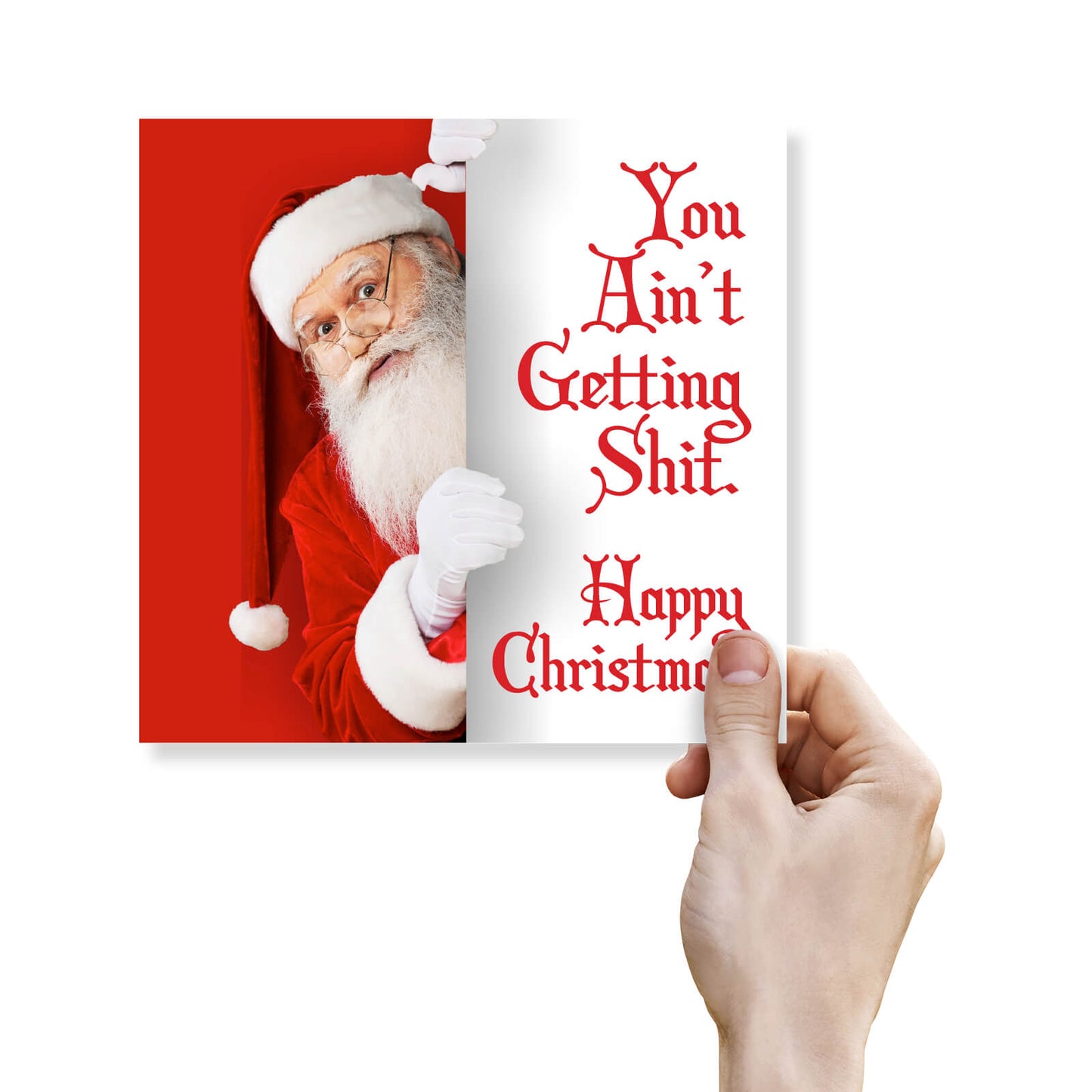 You Ain’t Getting Sh*t Gothic Santa Card