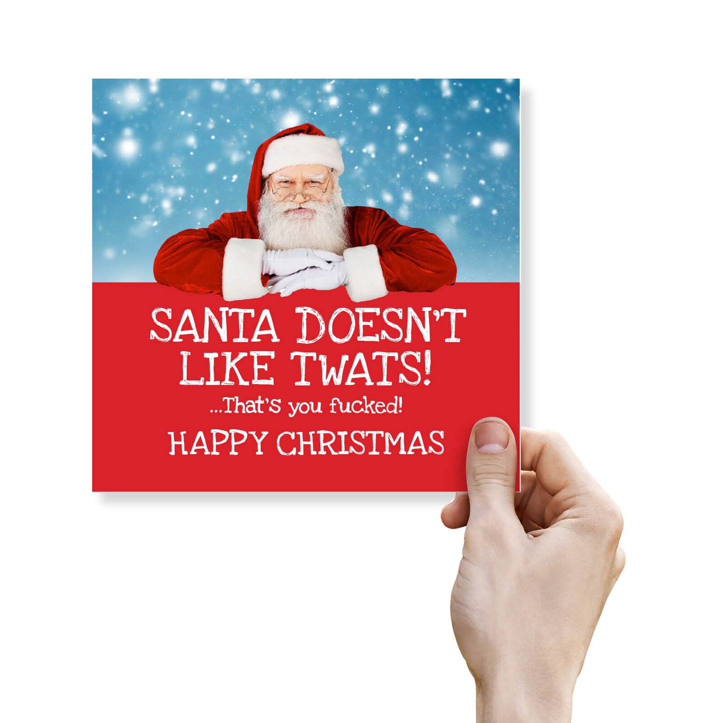 Santa Doesn’t Like Twats Card