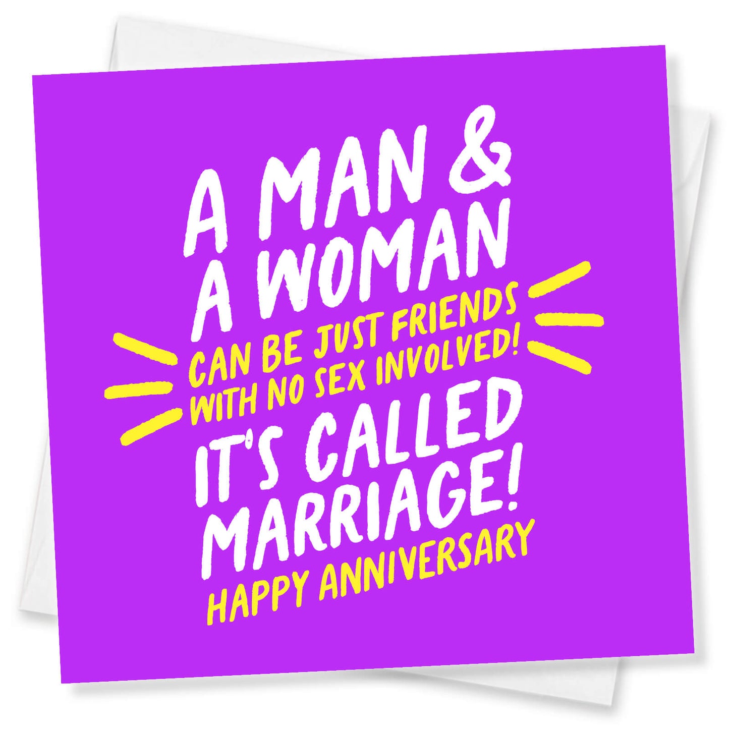 A man & a Woman can be just friends with no sex involved! Its called Marriage Happy Anniversary
