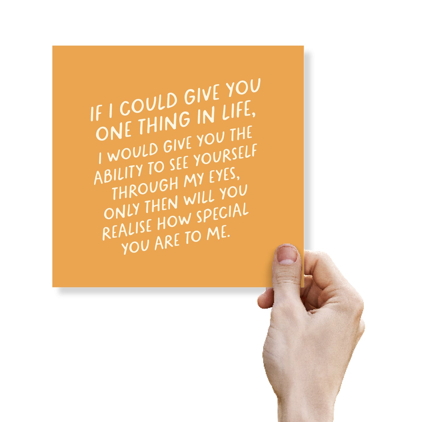 If I Could Give You One Thing...
