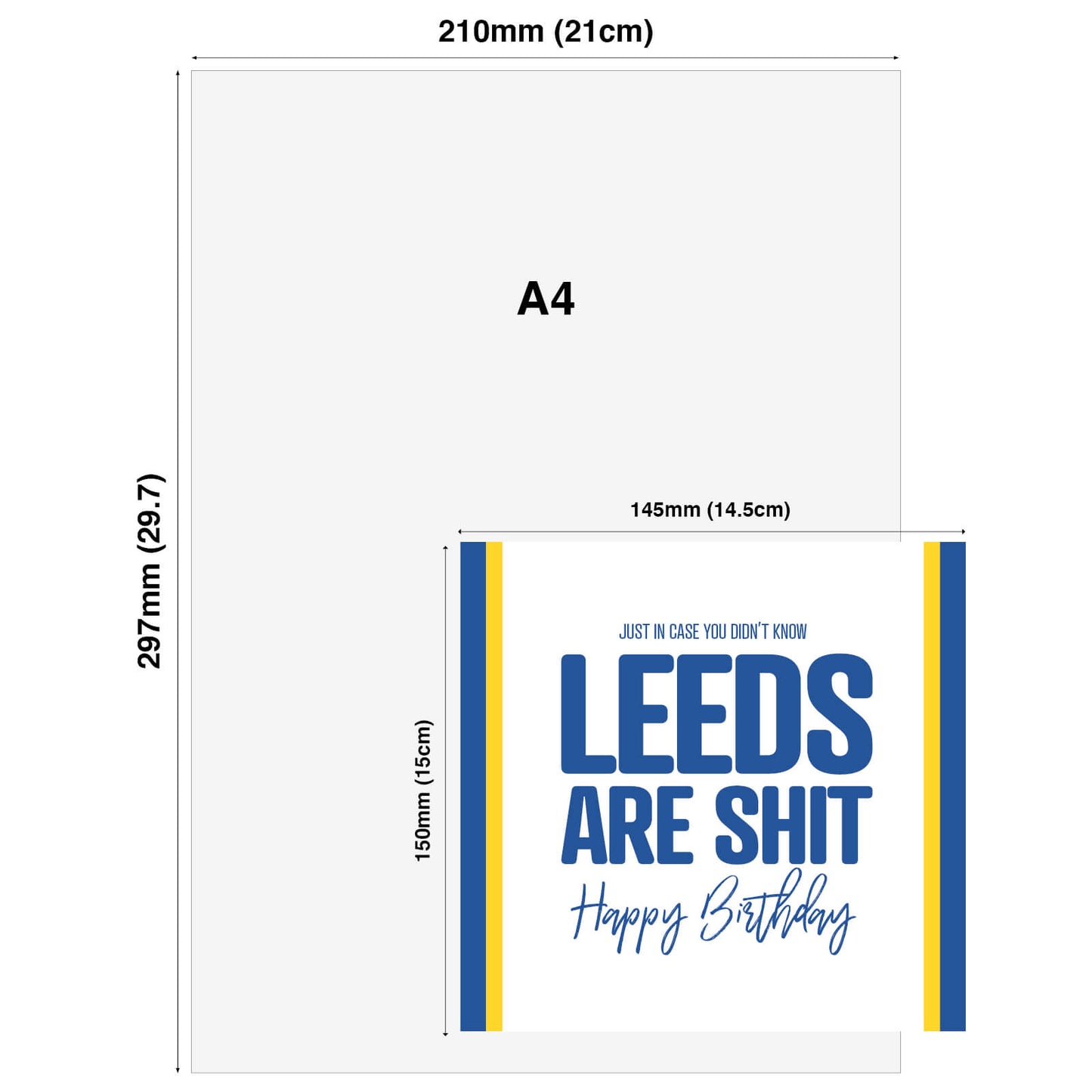 Just in case you didn't know Leeds are shit!