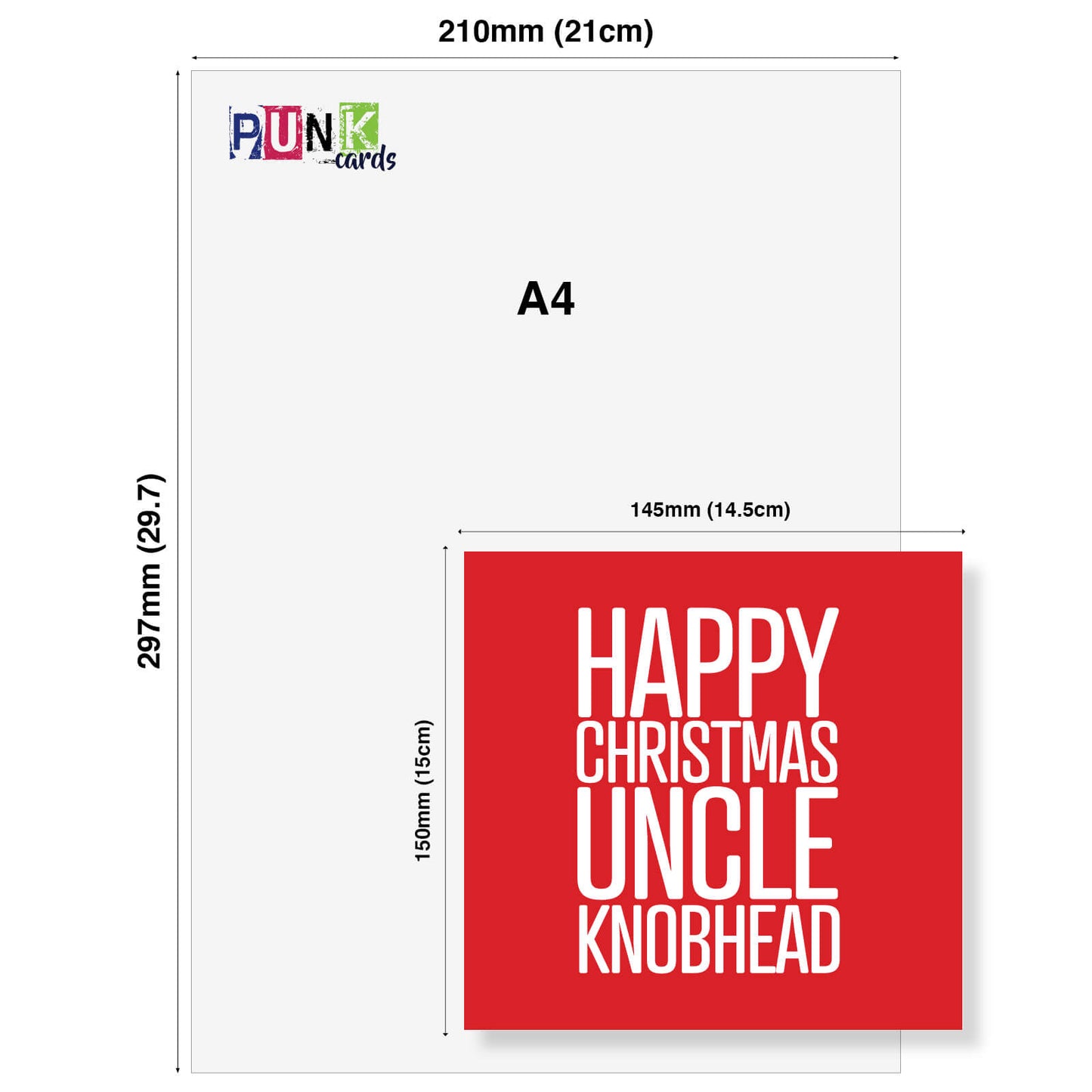 Happy Christmas Uncle Knobhead Card