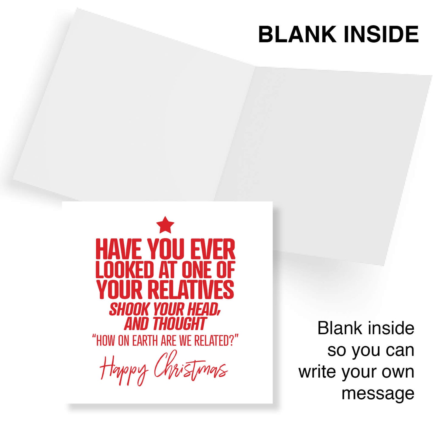 Have You Ever Looked at One of Your Relatives? Christmas Card