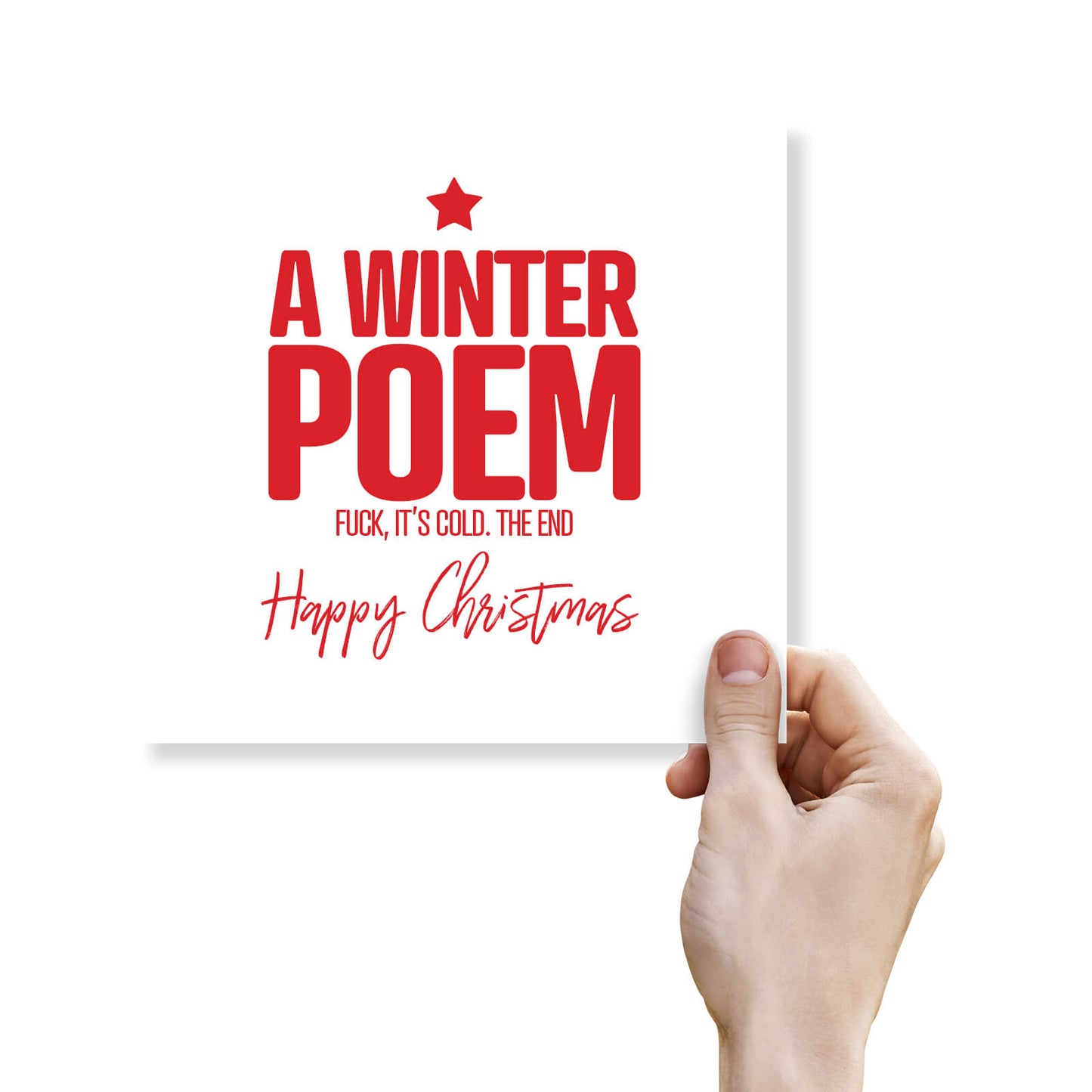 A Winter Poem Christmas Card
