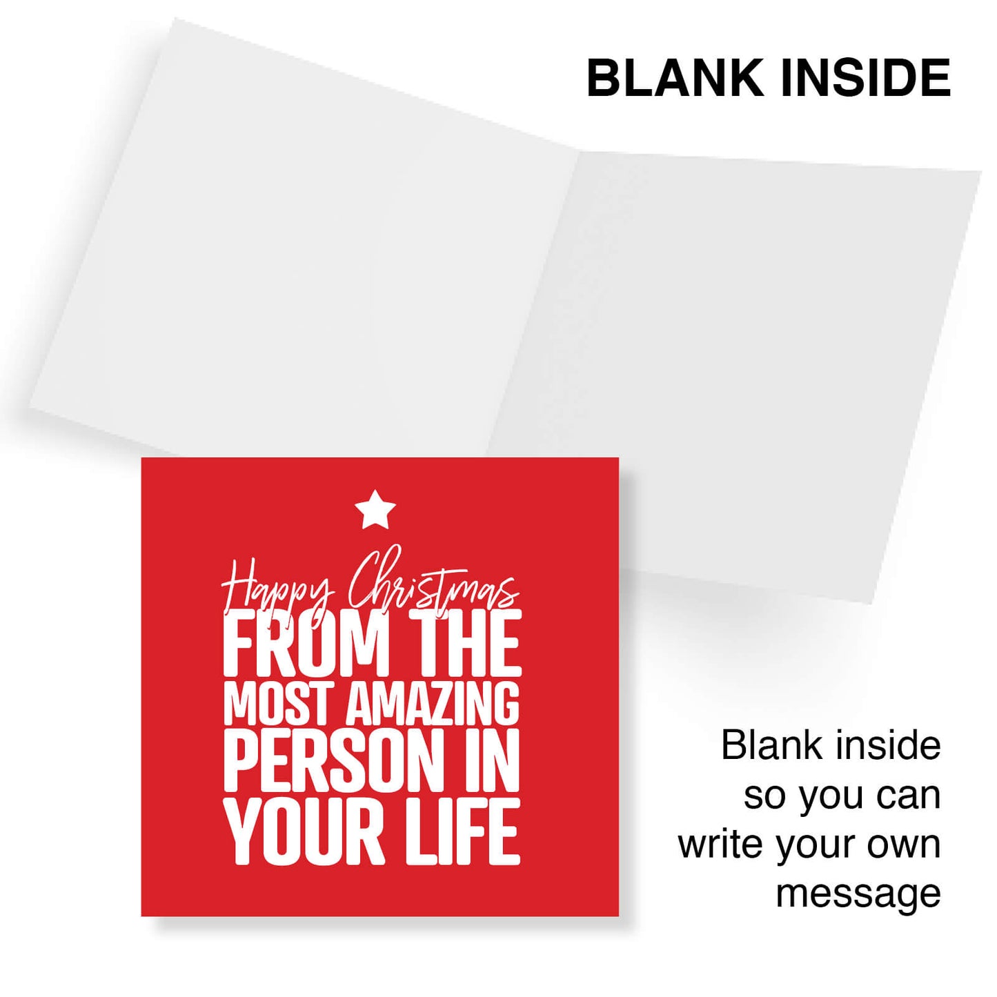 From the Most Amazing Person in Your Life Christmas Card