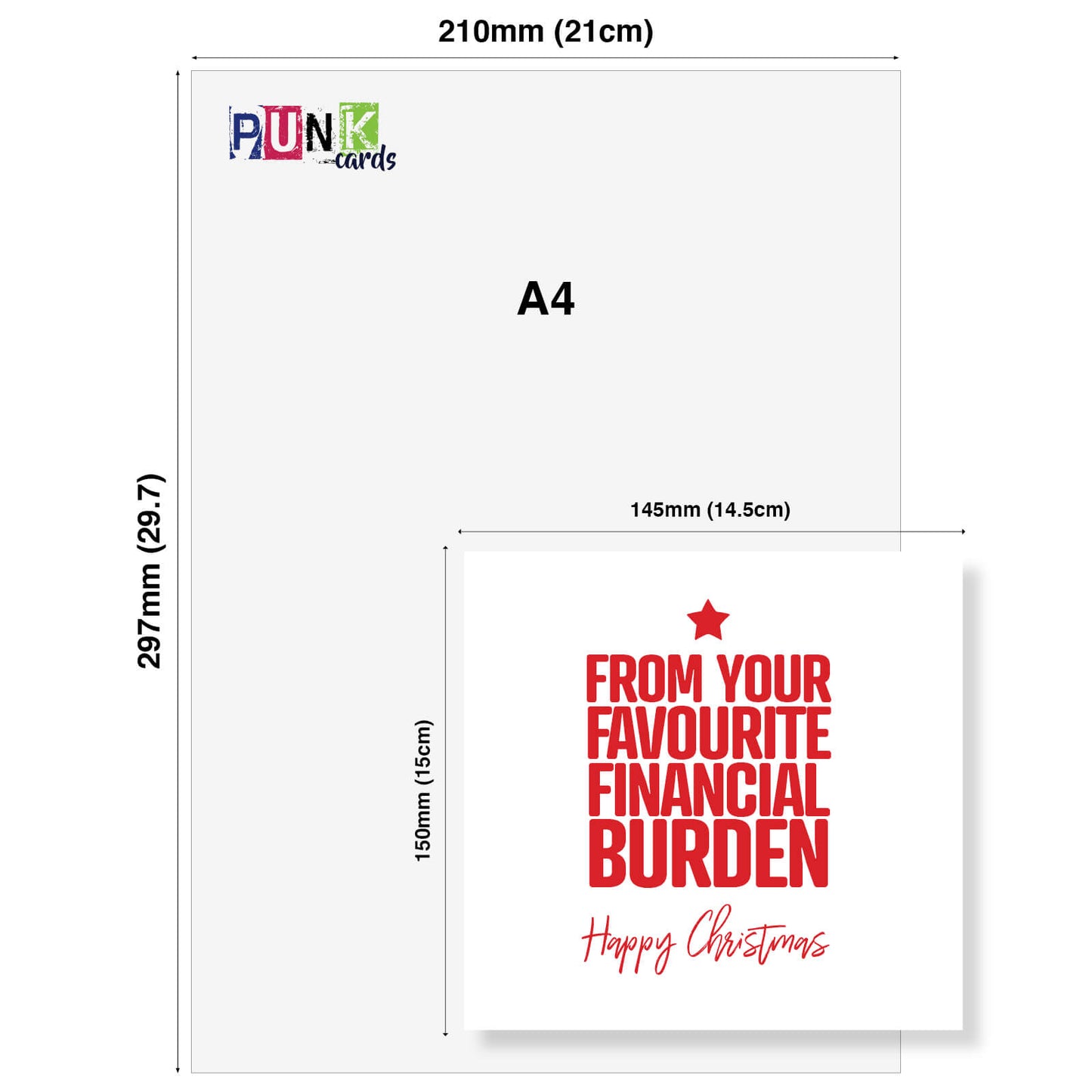 "From Your Favourite Financial Burden" Christmas Card