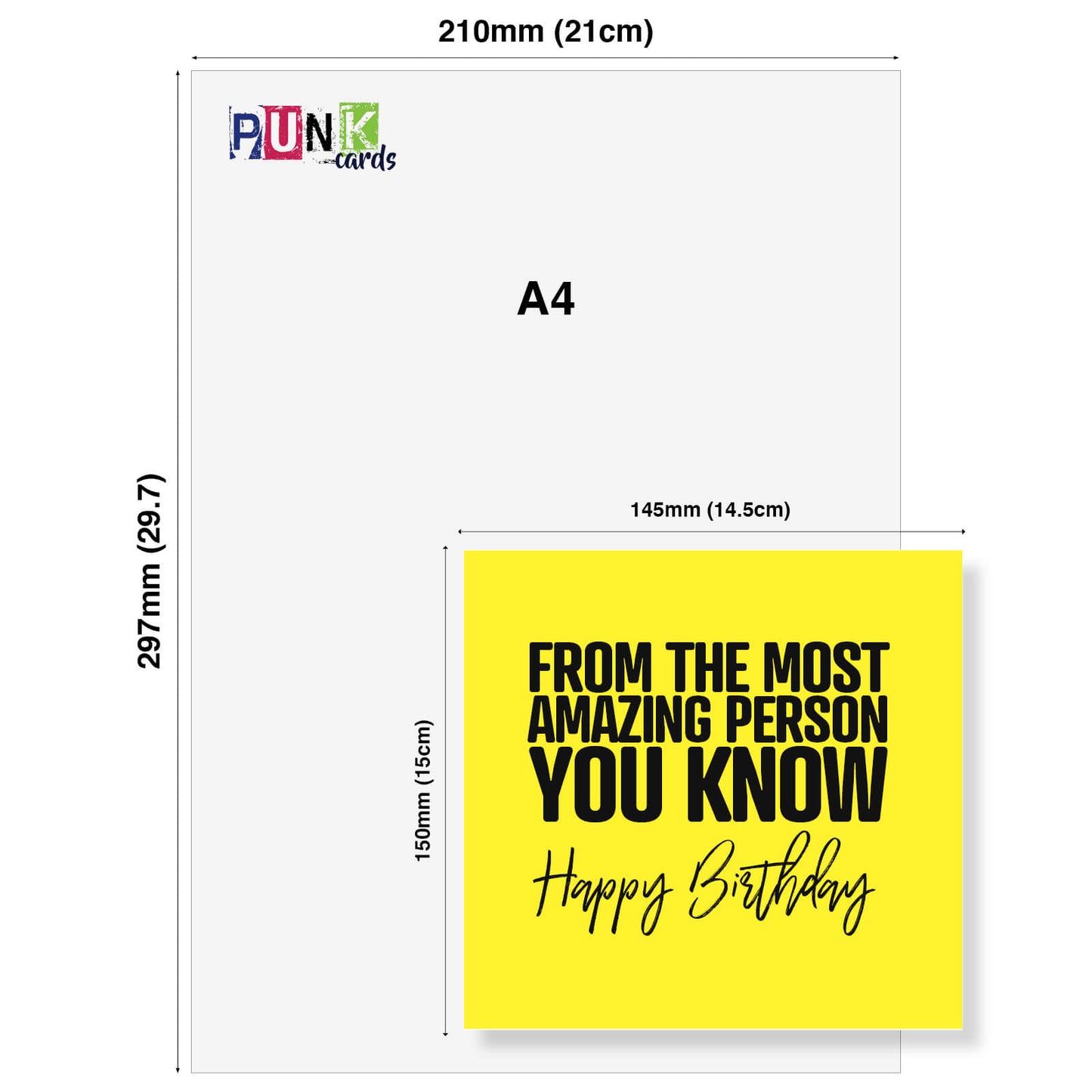 From The Most Amazing Person You Know – Happy Birthday Card
