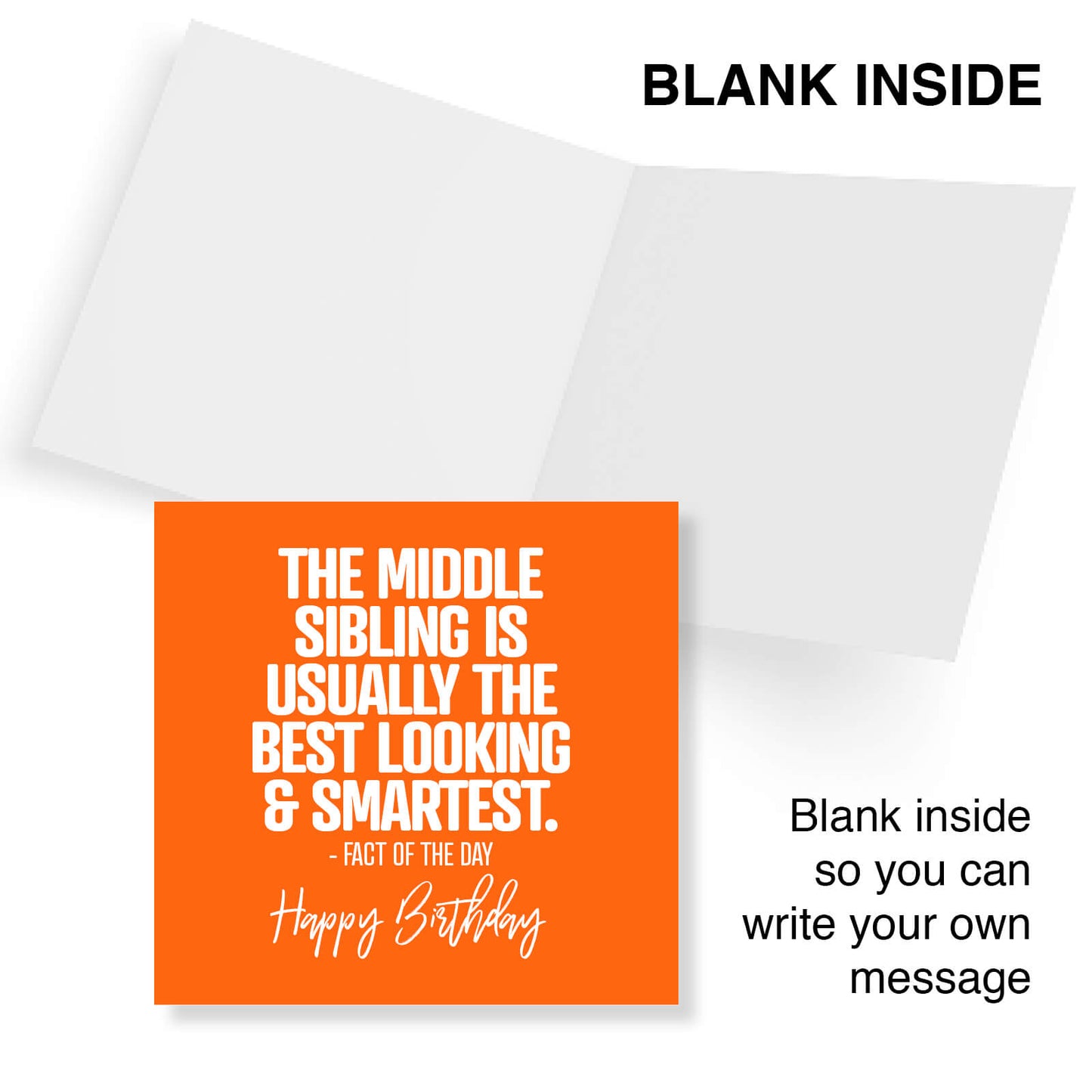 The Middle Sibling Birthday Card