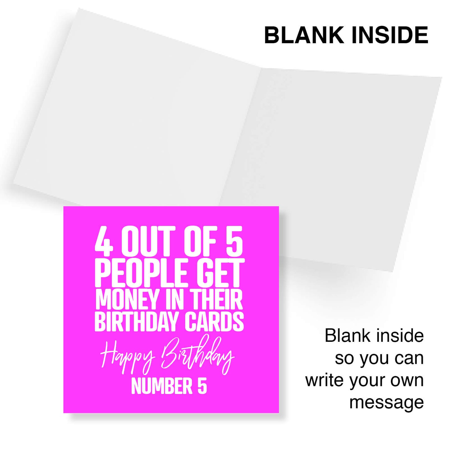 4 Out Of 5 People Get Money In Their Birthday Cards