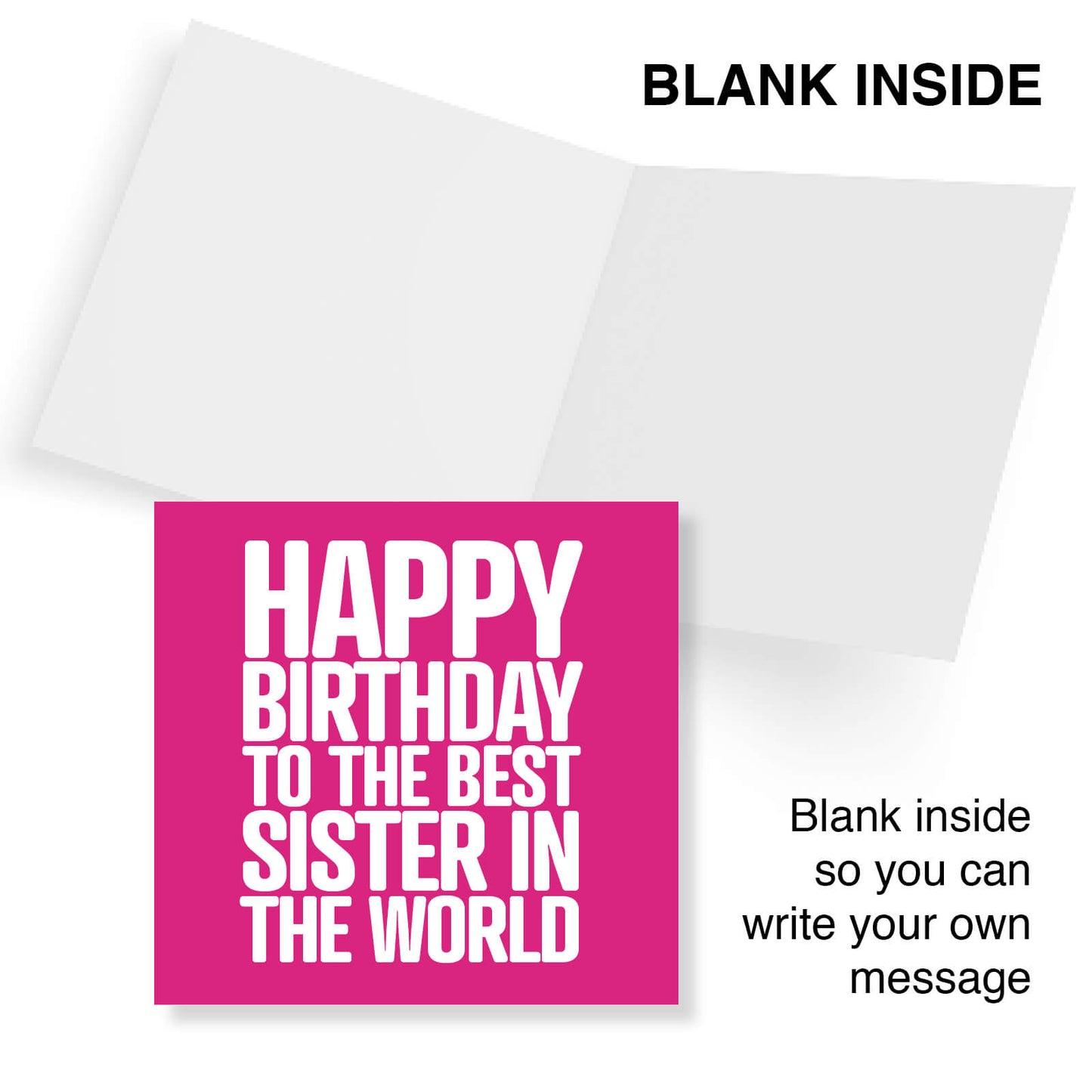 Best Sister in the World Birthday Card