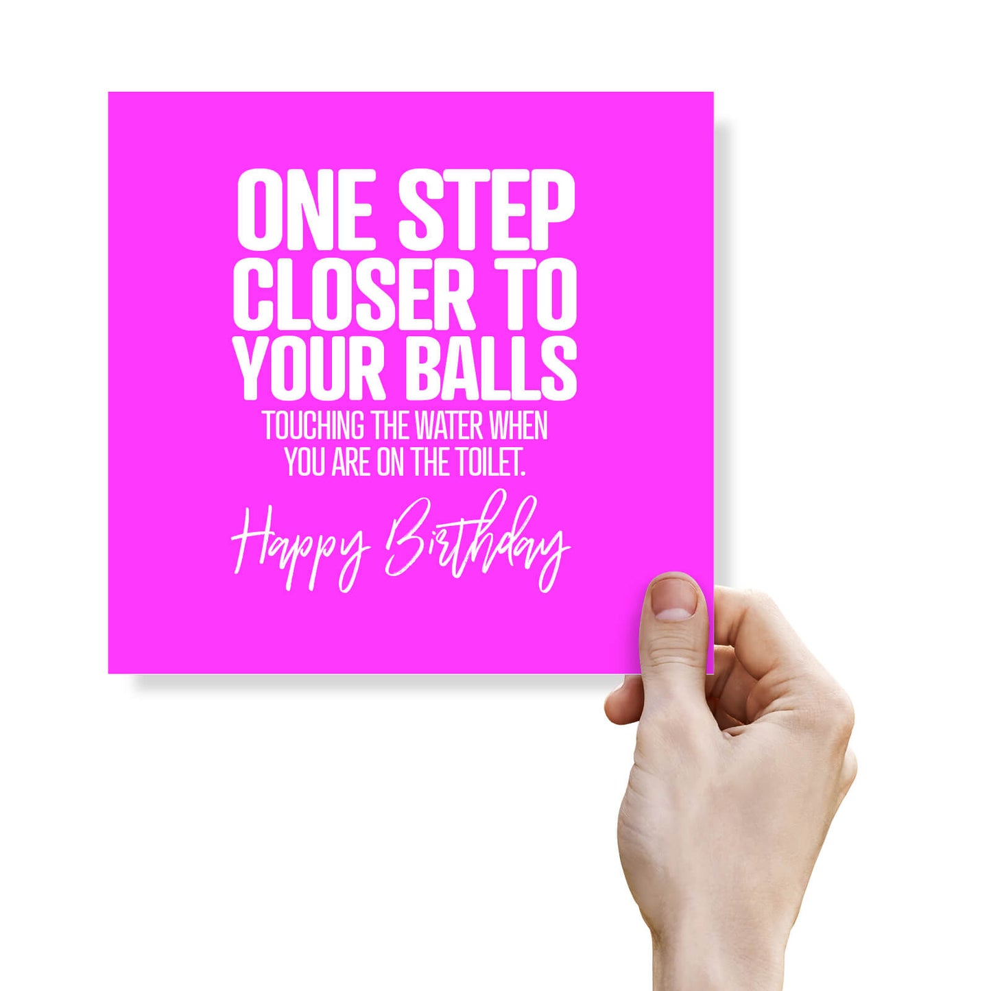 One Step Closer To Your Balls Touching The Water