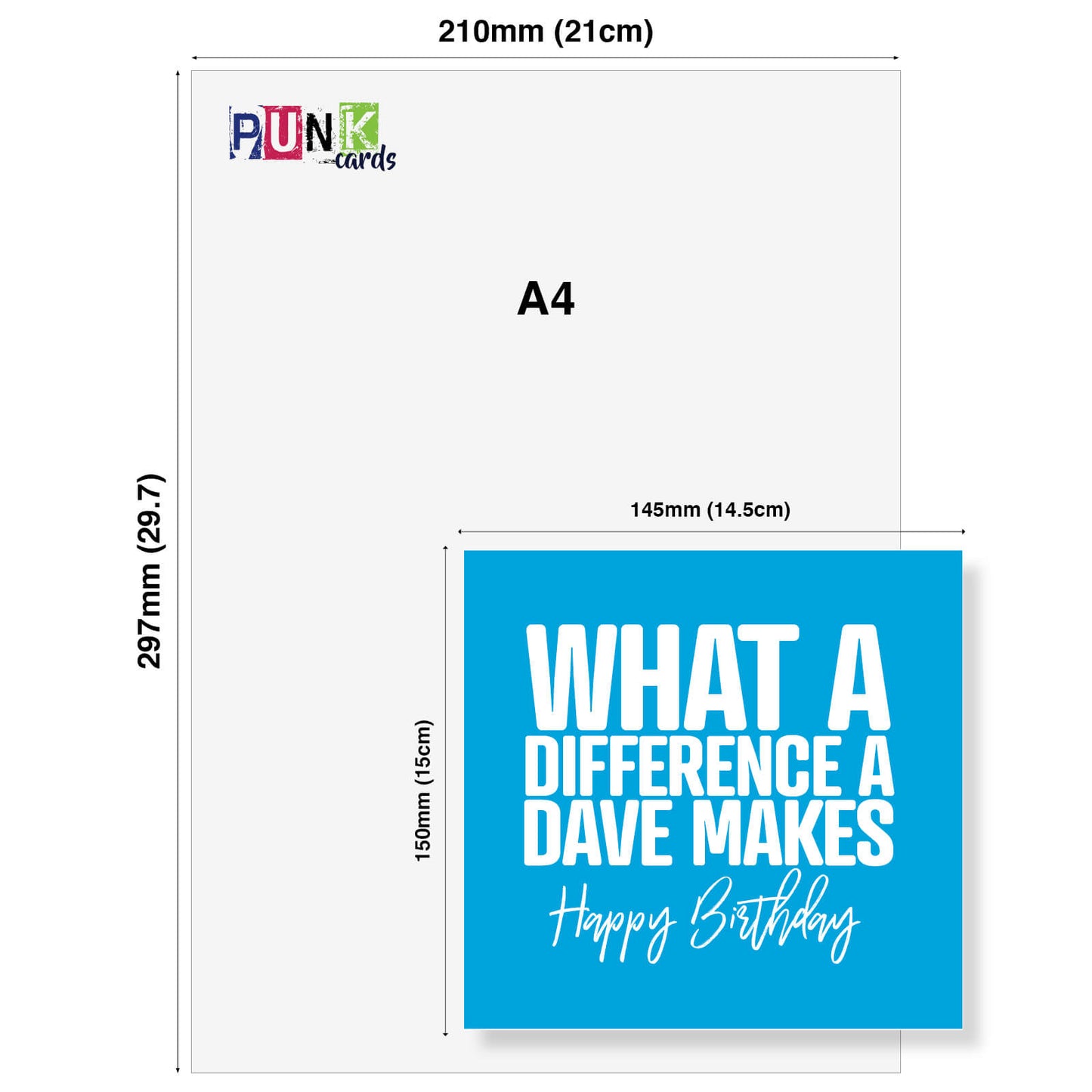 What A Difference A Dave Makes – Birthday Card