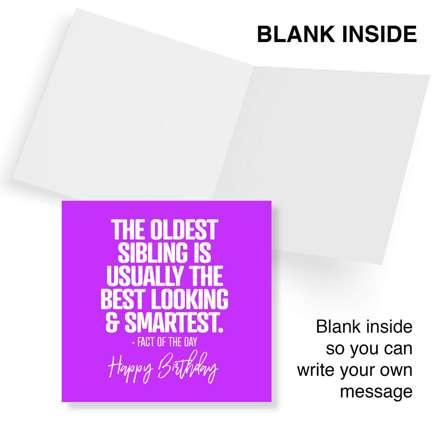 The Oldest Sibling Birthday Card