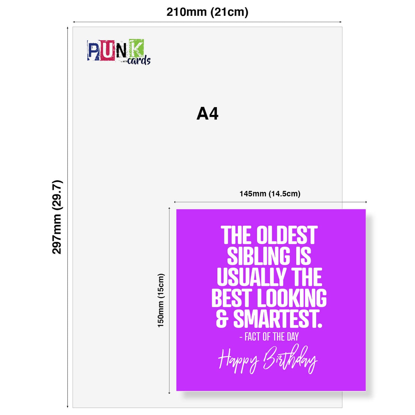 The Oldest Sibling Birthday Card