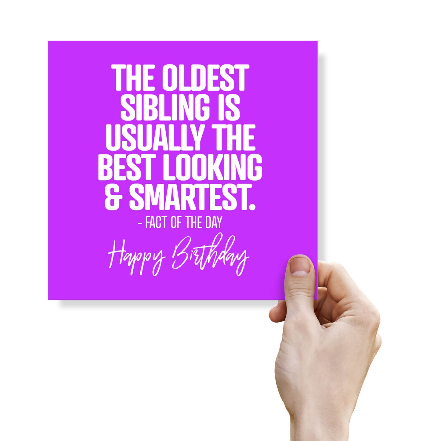The Oldest Sibling Birthday Card
