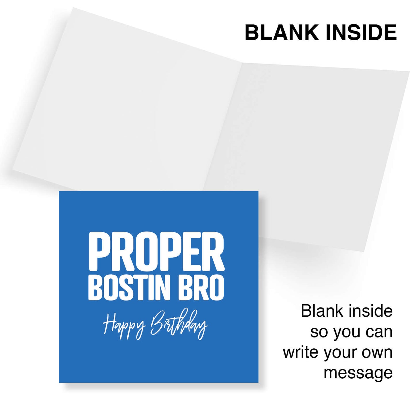 Proper Bostin Bro Birthday Card